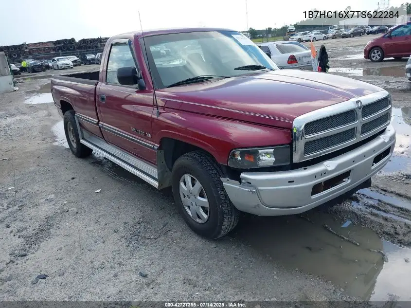 1996 Dodge Ram 1500 VIN: 1B7HC16X7TS622284 Lot: 42727355