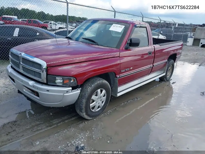 1996 Dodge Ram 1500 VIN: 1B7HC16X7TS622284 Lot: 42727355