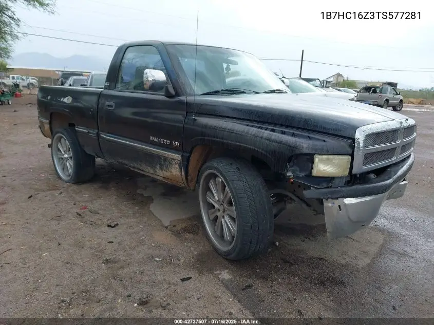 1996 Dodge Ram 1500 VIN: 1B7HC16Z3TS577281 Lot: 42737507