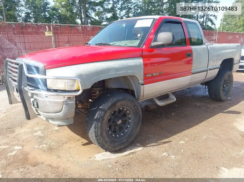 1996 Dodge Ram 1500 VIN: 3B7HF13Z6TG109483 Lot: 42765925