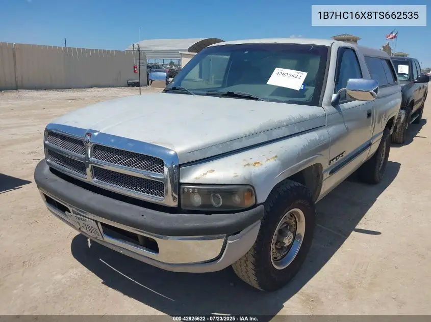 1996 Dodge Ram 1500 VIN: 1B7HC16X8TS662535 Lot: 42825622