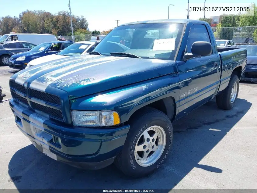 1997 Dodge Ram 1500 Lt VIN: 1B7HC16Z7VS212055 Lot: 42237823
