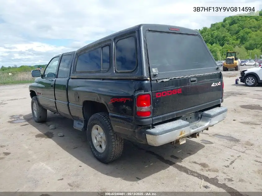 1997 Dodge Ram 1500 St VIN: 3B7HF13Y9VG814594 Lot: 42248461