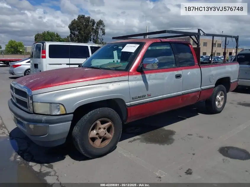 1997 Dodge Ram 1500 St VIN: 1B7HC13Y3VJ576748 Lot: 42259381