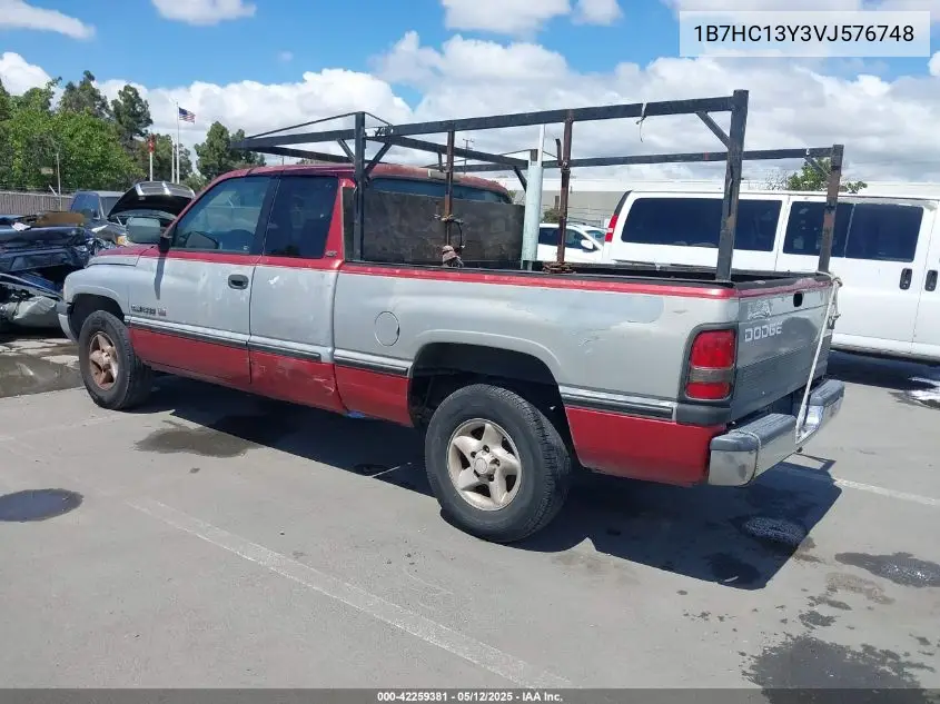 1997 Dodge Ram 1500 St VIN: 1B7HC13Y3VJ576748 Lot: 42259381