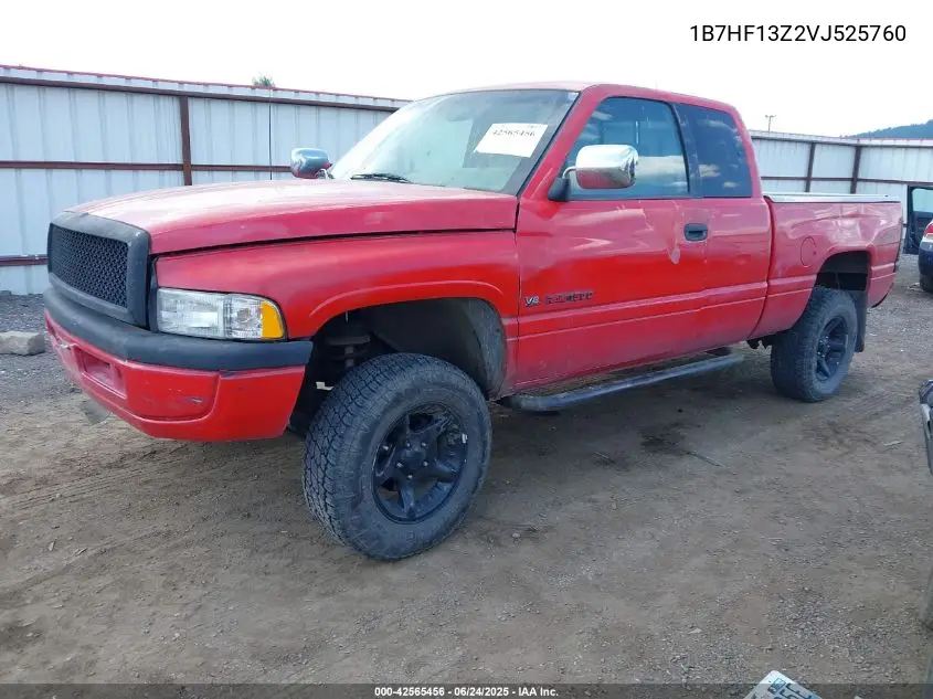 1997 Dodge Ram 1500 St VIN: 1B7HF13Z2VJ525760 Lot: 42565456