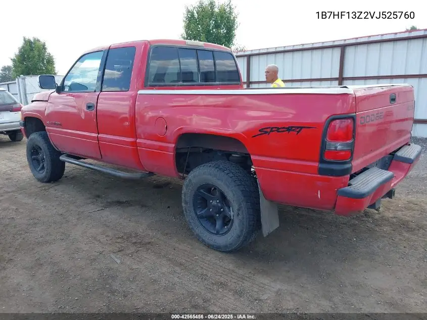 1997 Dodge Ram 1500 St VIN: 1B7HF13Z2VJ525760 Lot: 42565456