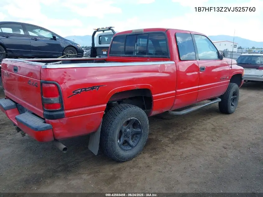 1997 Dodge Ram 1500 St VIN: 1B7HF13Z2VJ525760 Lot: 42565456