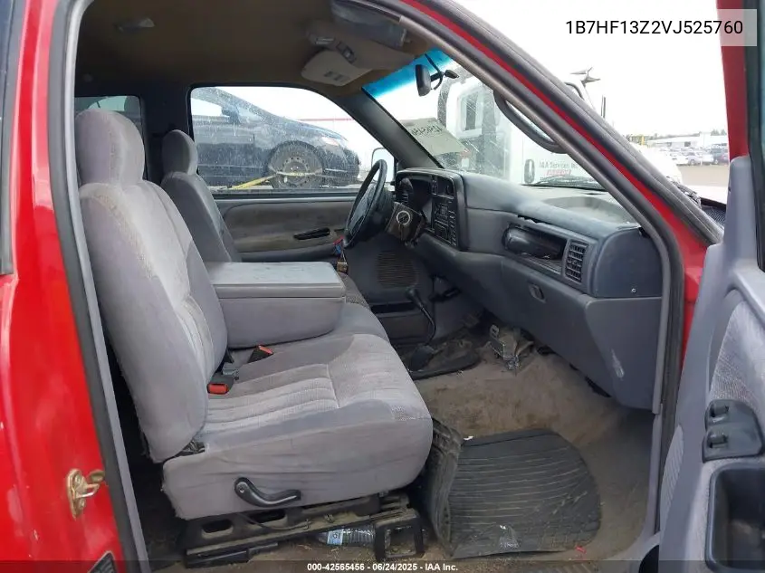 1997 Dodge Ram 1500 St VIN: 1B7HF13Z2VJ525760 Lot: 42565456