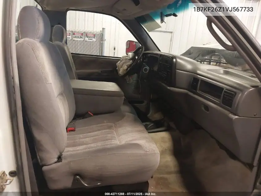 1997 Dodge Ram 2500 Lt VIN: 1B7KF26Z1VJ567733 Lot: 42711288