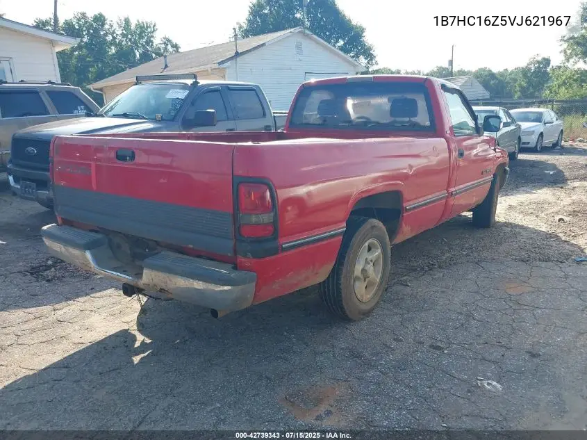 1997 Dodge Ram 1500 Lt VIN: 1B7HC16Z5VJ621967 Lot: 42739343