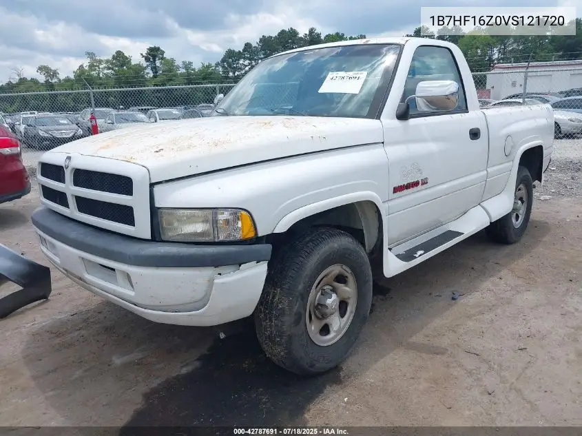 1997 Dodge Ram 1500 Lt VIN: 1B7HF16Z0VS121720 Lot: 42787691