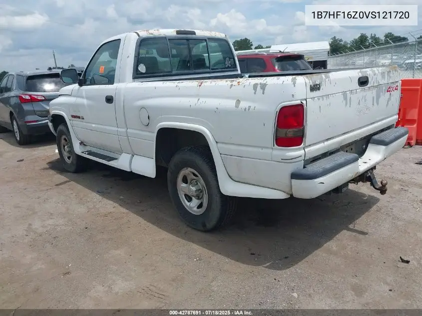 1997 Dodge Ram 1500 Lt VIN: 1B7HF16Z0VS121720 Lot: 42787691