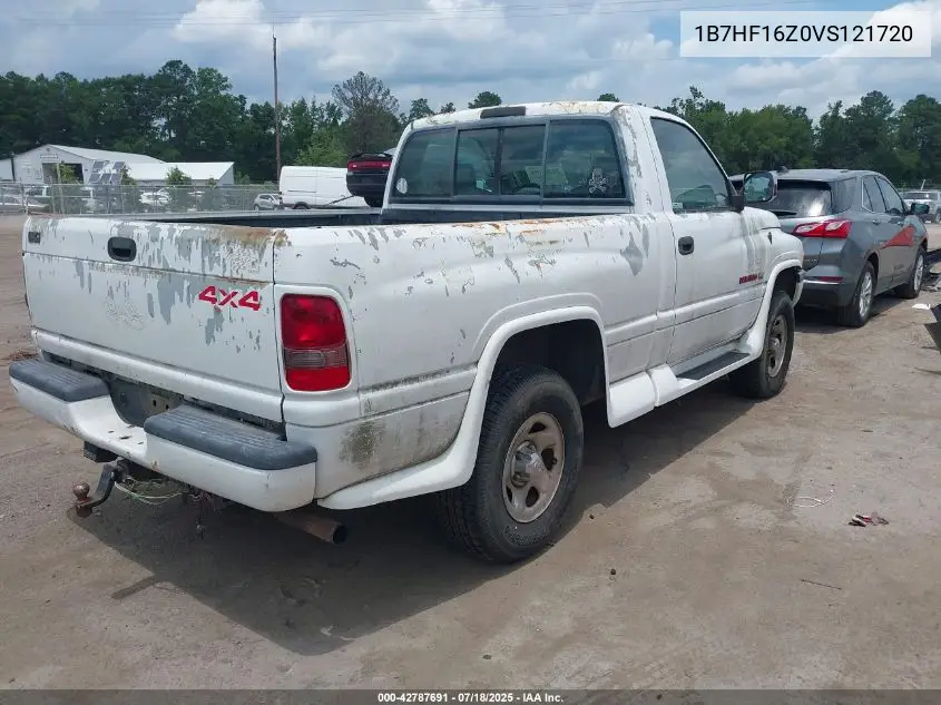 1997 Dodge Ram 1500 Lt VIN: 1B7HF16Z0VS121720 Lot: 42787691