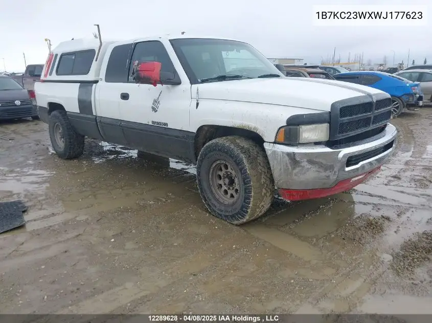 1998 Dodge Ram 2500 St VIN: 1B7KC23WXWJ177623 Lot: 12289628