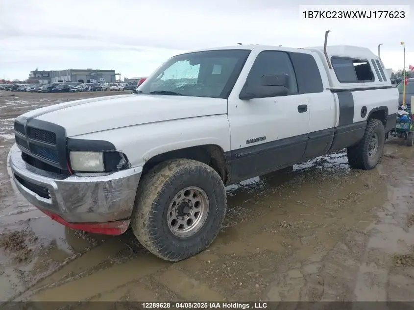 1998 Dodge Ram 2500 St VIN: 1B7KC23WXWJ177623 Lot: 12289628