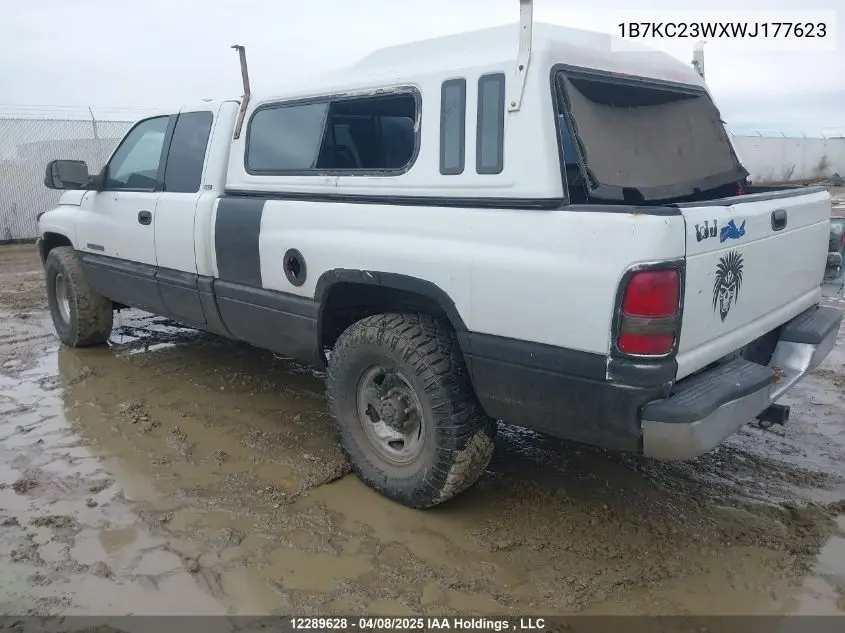 1998 Dodge Ram 2500 St VIN: 1B7KC23WXWJ177623 Lot: 12289628