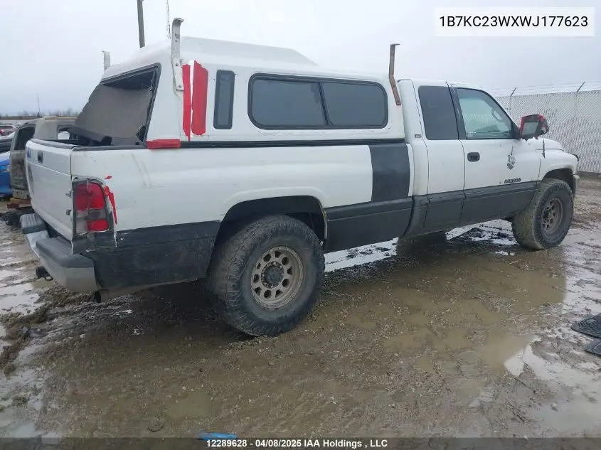 1998 Dodge Ram 2500 St VIN: 1B7KC23WXWJ177623 Lot: 12289628