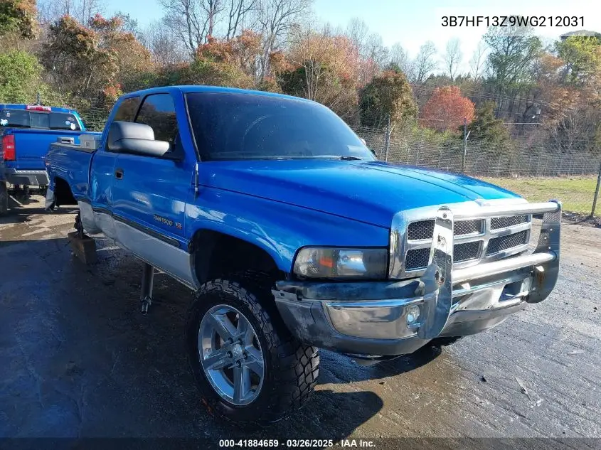 1998 Dodge Ram 1500 St VIN: 3B7HF13Z9WG212031 Lot: 41884659