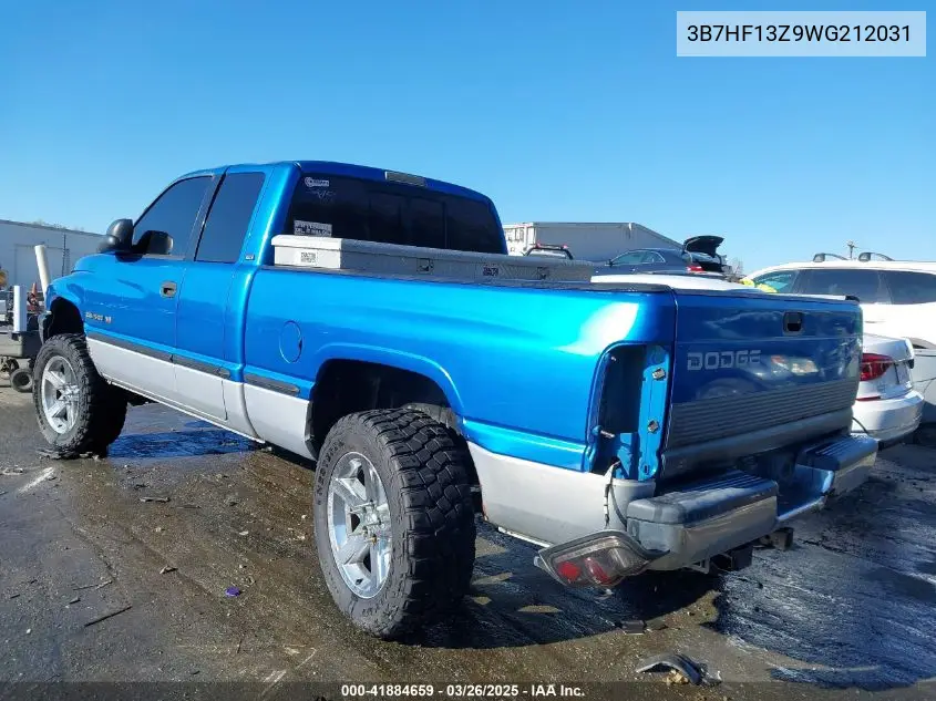 1998 Dodge Ram 1500 St VIN: 3B7HF13Z9WG212031 Lot: 41884659