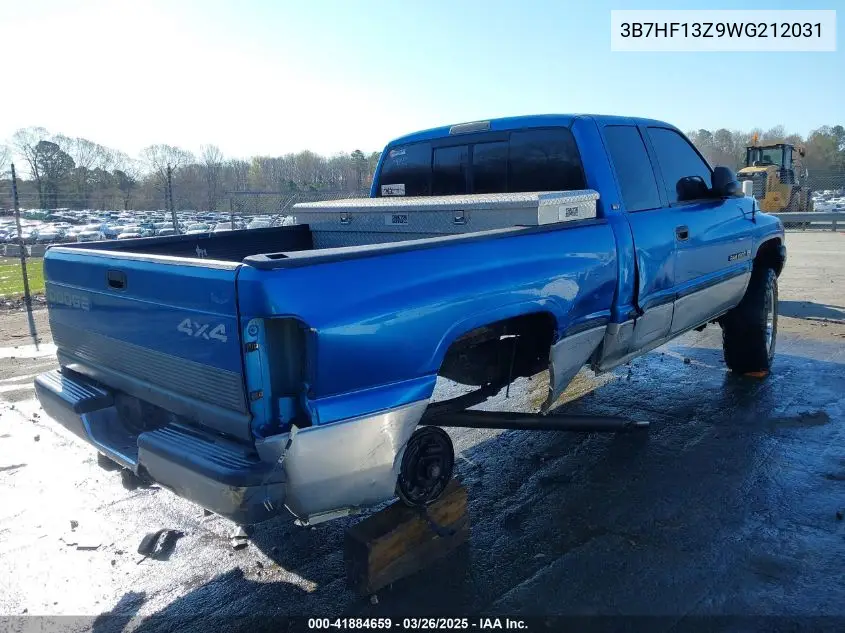 1998 Dodge Ram 1500 St VIN: 3B7HF13Z9WG212031 Lot: 41884659