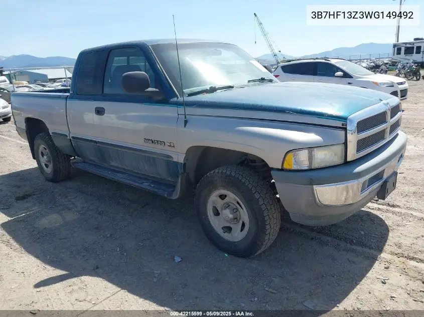 1998 Dodge Ram 1500 St VIN: 3B7HF13Z3WG149492 Lot: 42215599