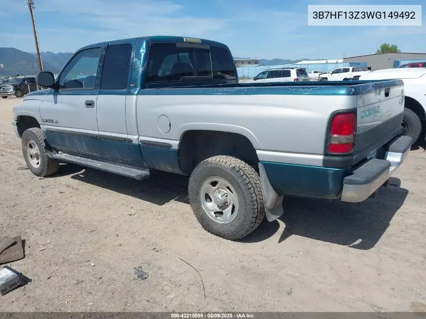 1998 Dodge Ram 1500 St VIN: 3B7HF13Z3WG149492 Lot: 42215599