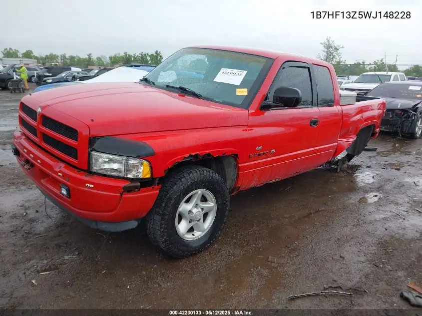 1998 Dodge Ram 1500 St VIN: 1B7HF13Z5WJ148228 Lot: 42230133