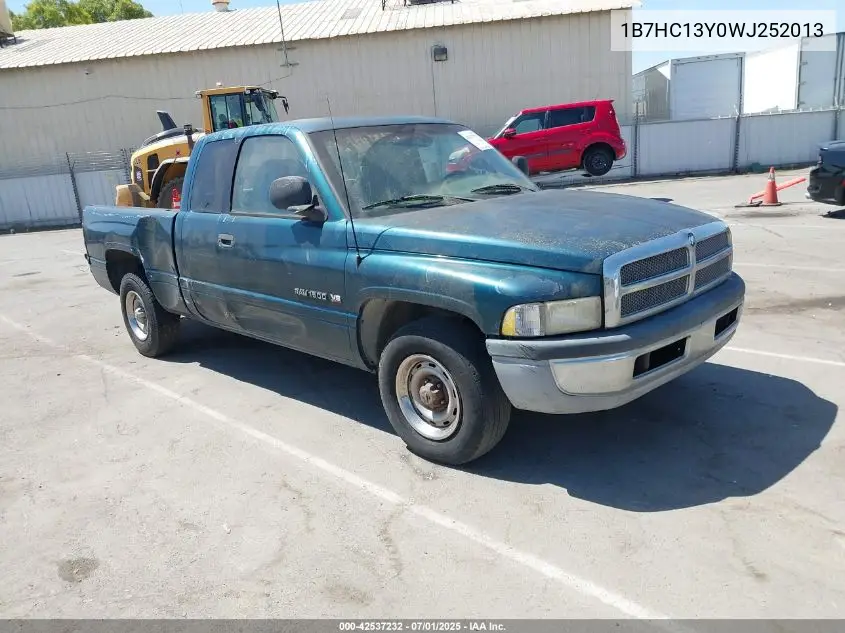 1998 Dodge Ram 1500 St VIN: 1B7HC13Y0WJ252013 Lot: 42537232