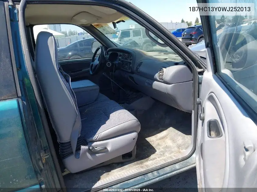1998 Dodge Ram 1500 St VIN: 1B7HC13Y0WJ252013 Lot: 42537232