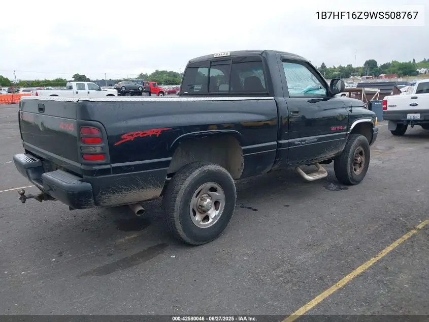 1998 Dodge Ram 1500 VIN: 1B7HF16Z9WS508767 Lot: 42580046