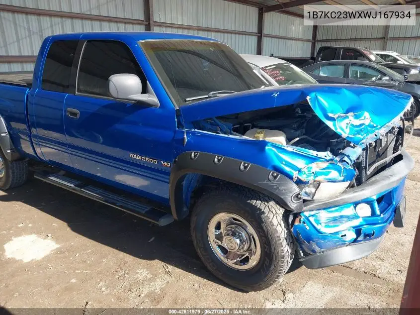 1998 Dodge Ram 2500 St VIN: 1B7KC23WXWJ167934 Lot: 42611979
