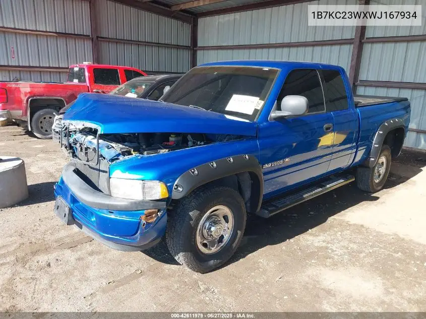 1998 Dodge Ram 2500 St VIN: 1B7KC23WXWJ167934 Lot: 42611979