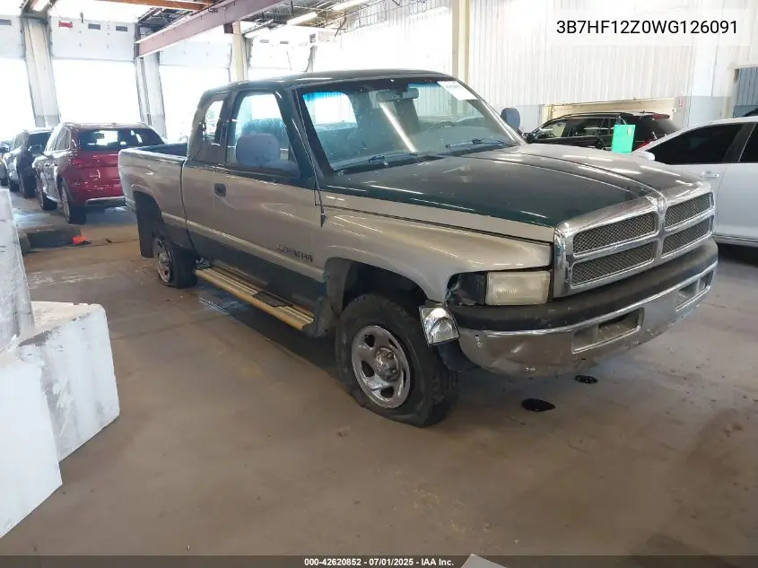 1998 Dodge Ram 1500 St VIN: 3B7HF12Z0WG126091 Lot: 42620852