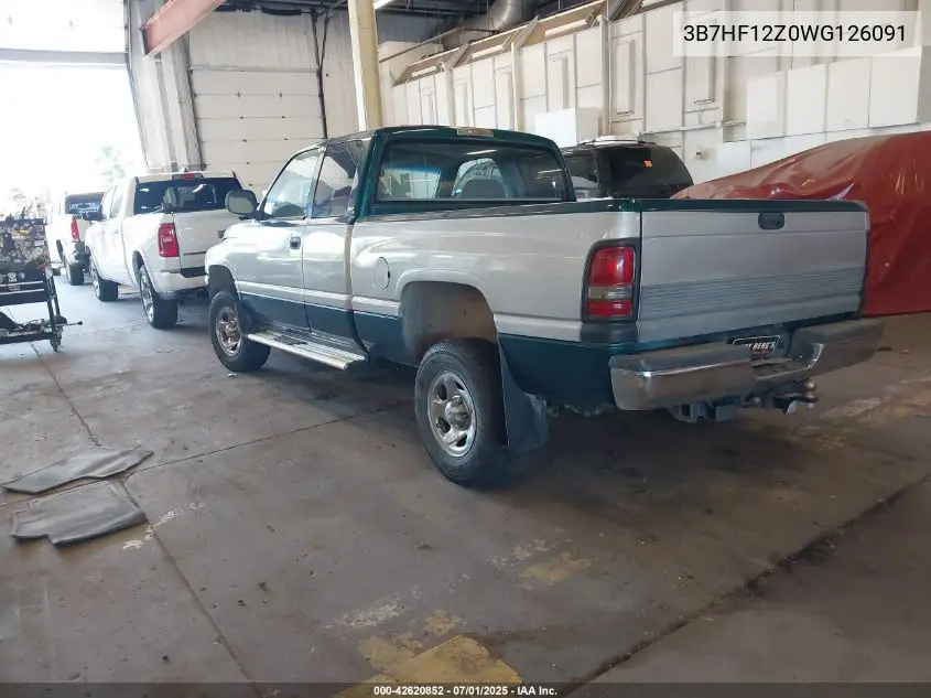 1998 Dodge Ram 1500 St VIN: 3B7HF12Z0WG126091 Lot: 42620852