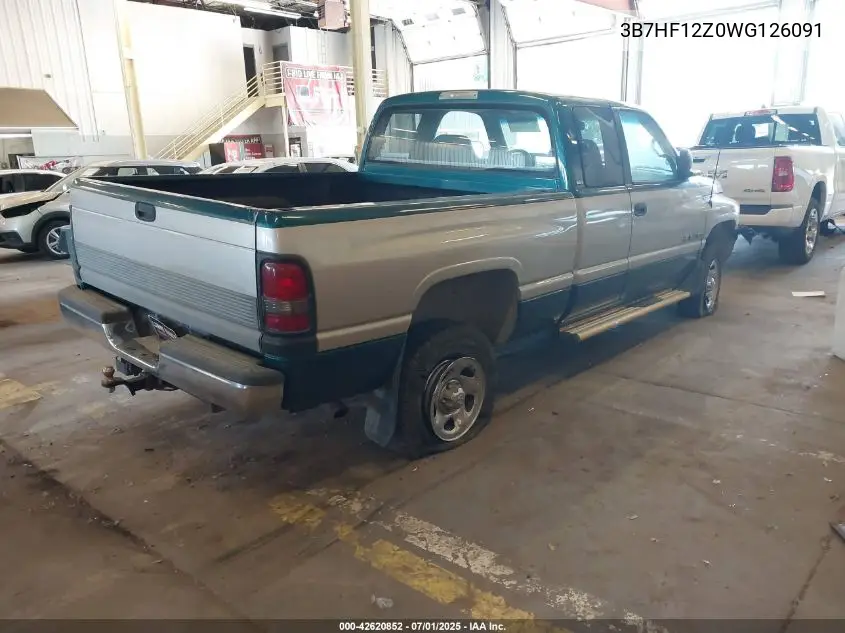1998 Dodge Ram 1500 St VIN: 3B7HF12Z0WG126091 Lot: 42620852