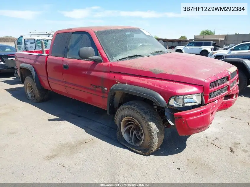 1998 Dodge Ram 1500 St VIN: 3B7HF12Z9WM292384 Lot: 42636781