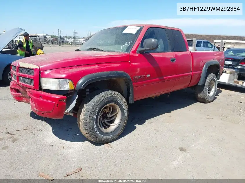 1998 Dodge Ram 1500 St VIN: 3B7HF12Z9WM292384 Lot: 42636781
