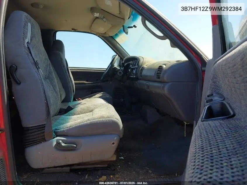 1998 Dodge Ram 1500 St VIN: 3B7HF12Z9WM292384 Lot: 42636781