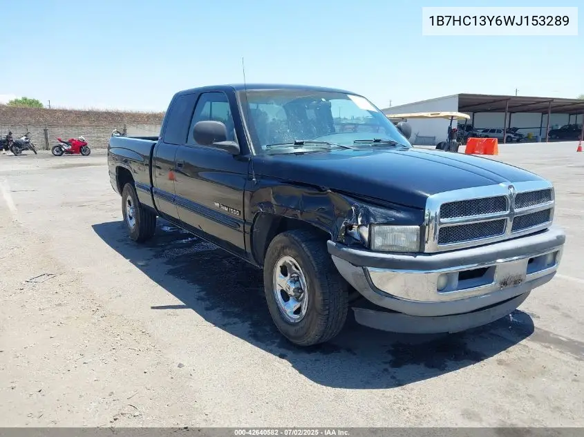 1998 Dodge Ram 1500 St VIN: 1B7HC13Y6WJ153289 Lot: 42640582