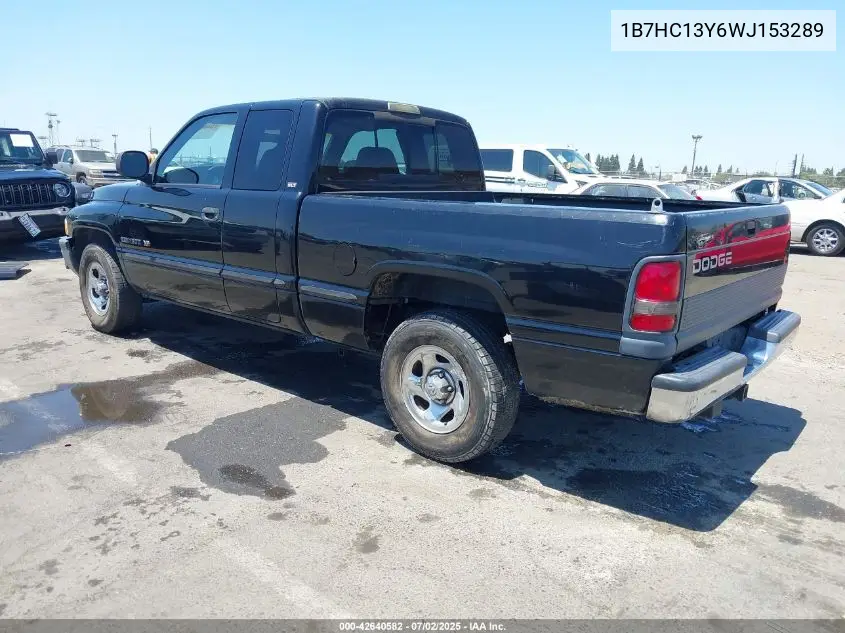 1998 Dodge Ram 1500 St VIN: 1B7HC13Y6WJ153289 Lot: 42640582