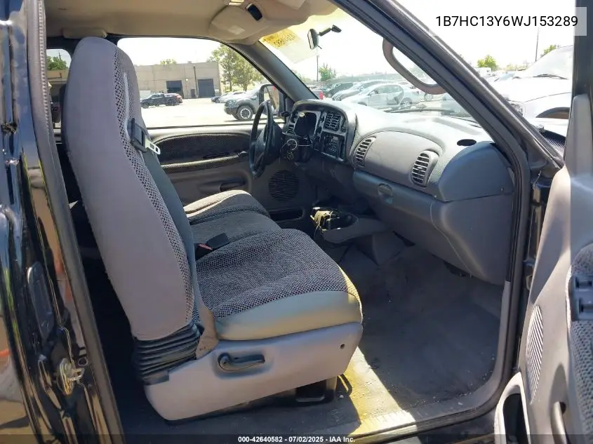 1998 Dodge Ram 1500 St VIN: 1B7HC13Y6WJ153289 Lot: 42640582
