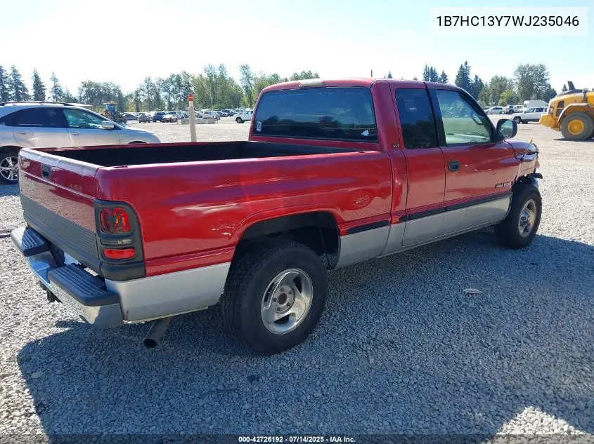 1998 Dodge Ram 1500 St VIN: 1B7HC13Y7WJ235046 Lot: 42726192
