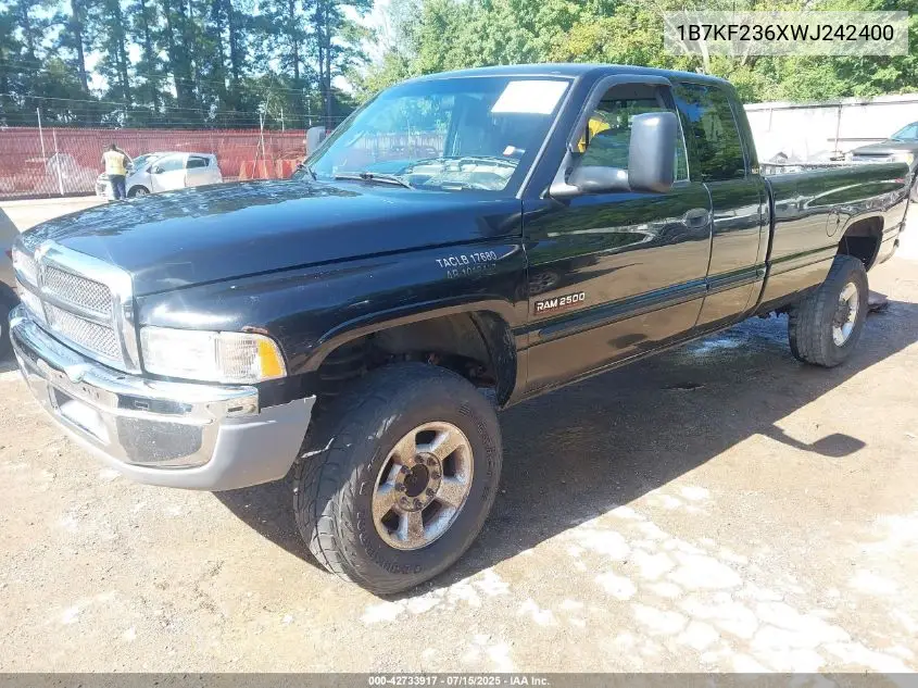 1998 Dodge Ram 2500 St VIN: 1B7KF236XWJ242400 Lot: 42733917
