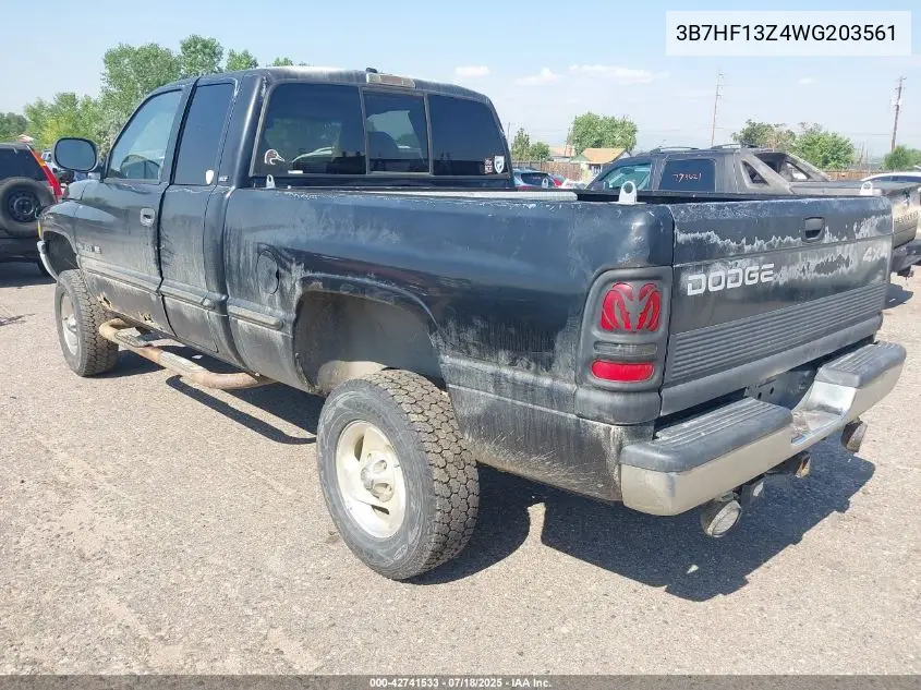 1998 Dodge Ram 1500 St VIN: 3B7HF13Z4WG203561 Lot: 42741533