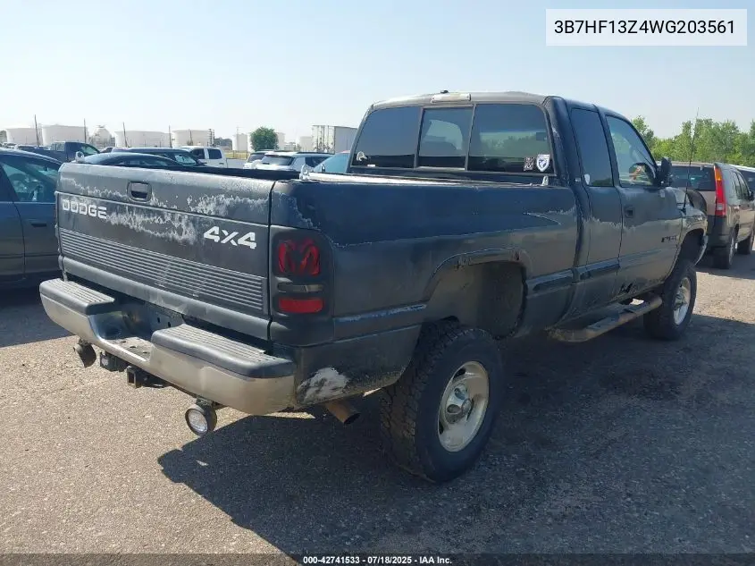 1998 Dodge Ram 1500 St VIN: 3B7HF13Z4WG203561 Lot: 42741533