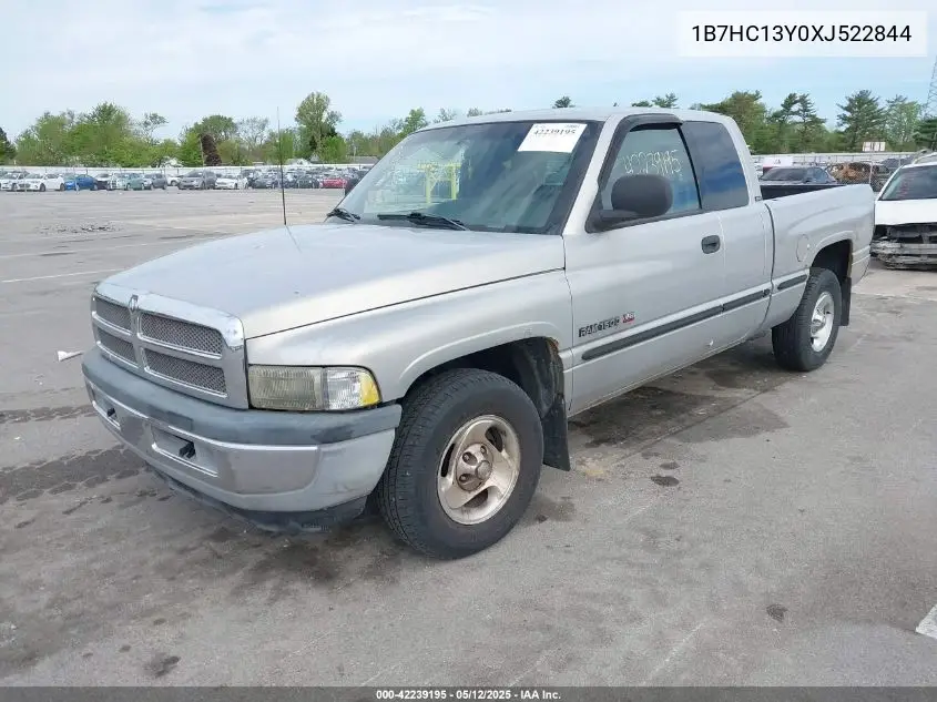1999 Dodge Ram 1500 St VIN: 1B7HC13Y0XJ522844 Lot: 42239195