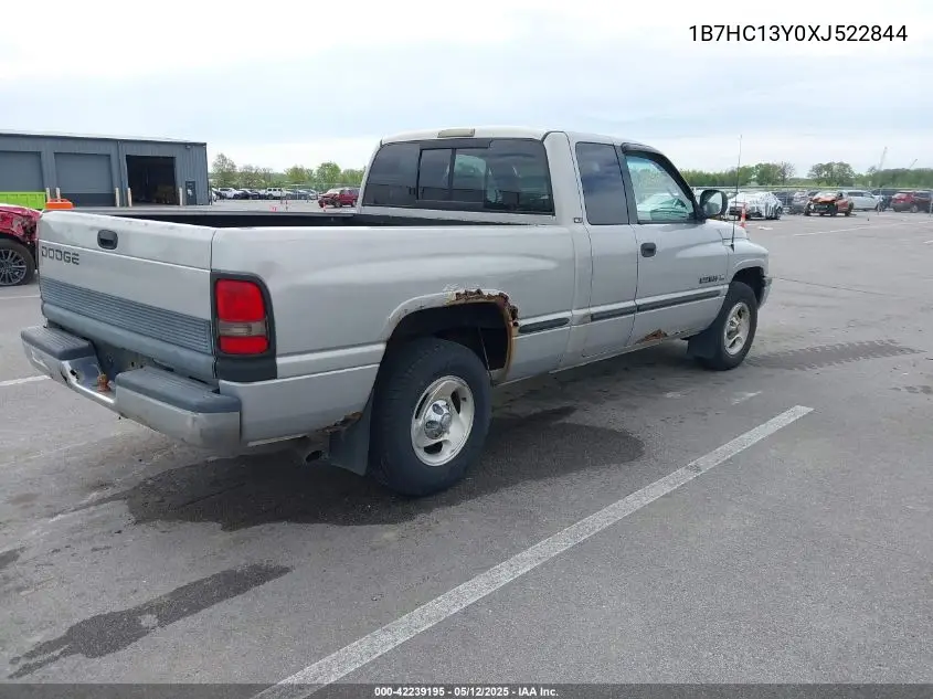 1999 Dodge Ram 1500 St VIN: 1B7HC13Y0XJ522844 Lot: 42239195