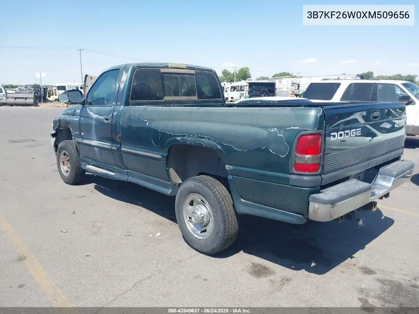1999 Dodge Ram 2500 St VIN: 3B7KF26W0XM509656 Lot: 42549637