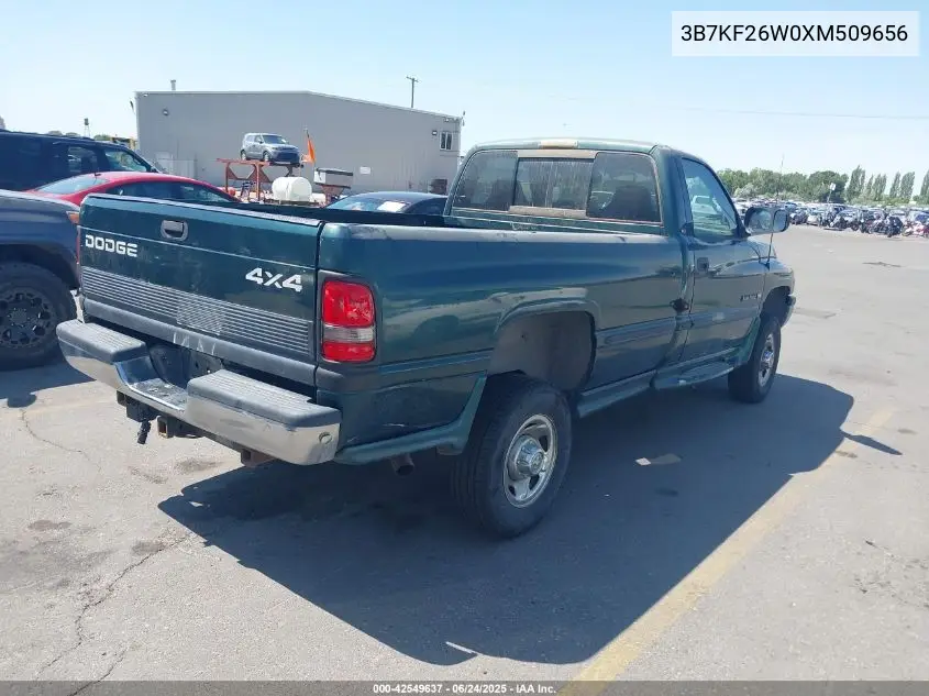1999 Dodge Ram 2500 St VIN: 3B7KF26W0XM509656 Lot: 42549637
